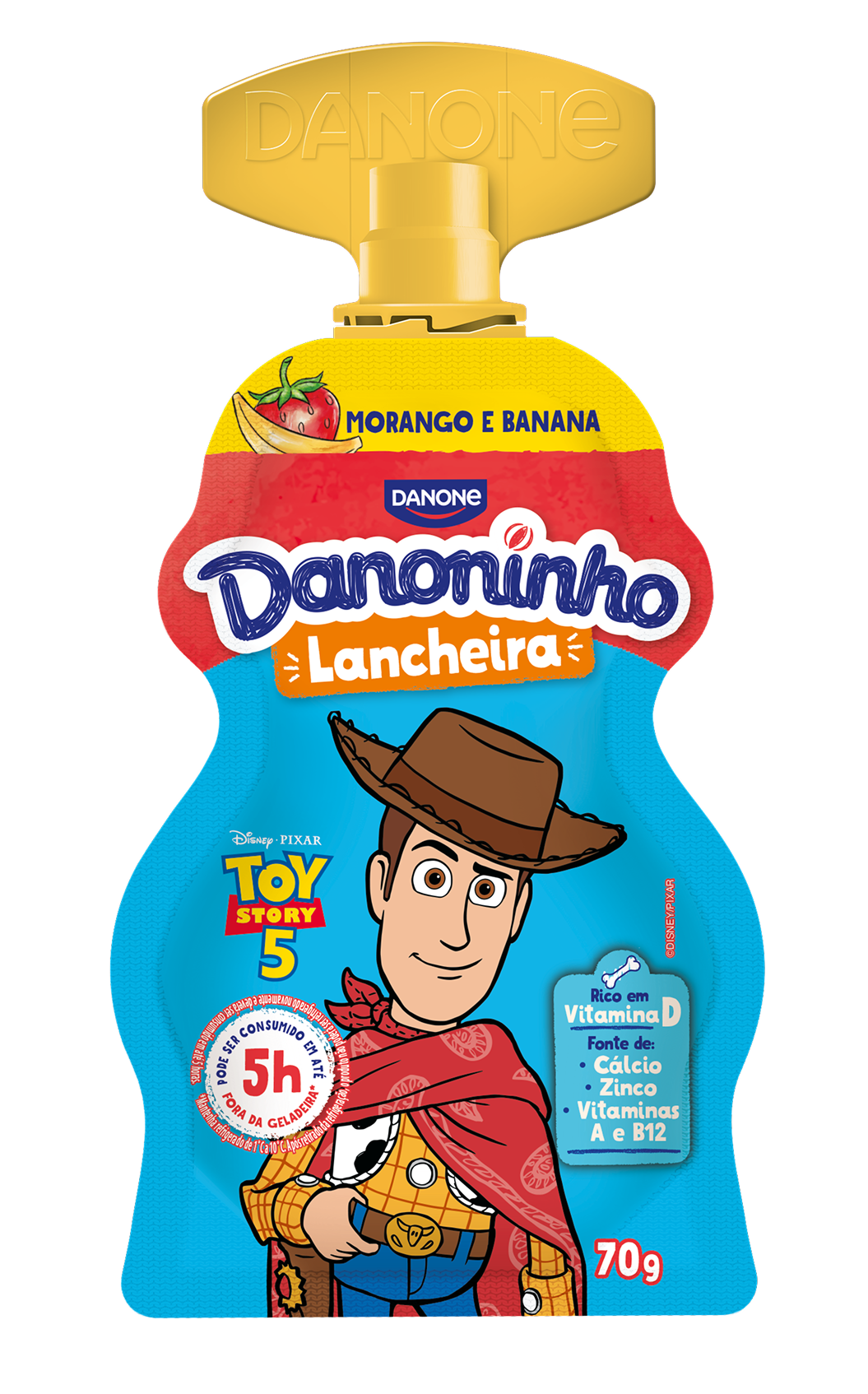 DANONINHO POUCH IOGURTE MORANGO/BANANA 70G