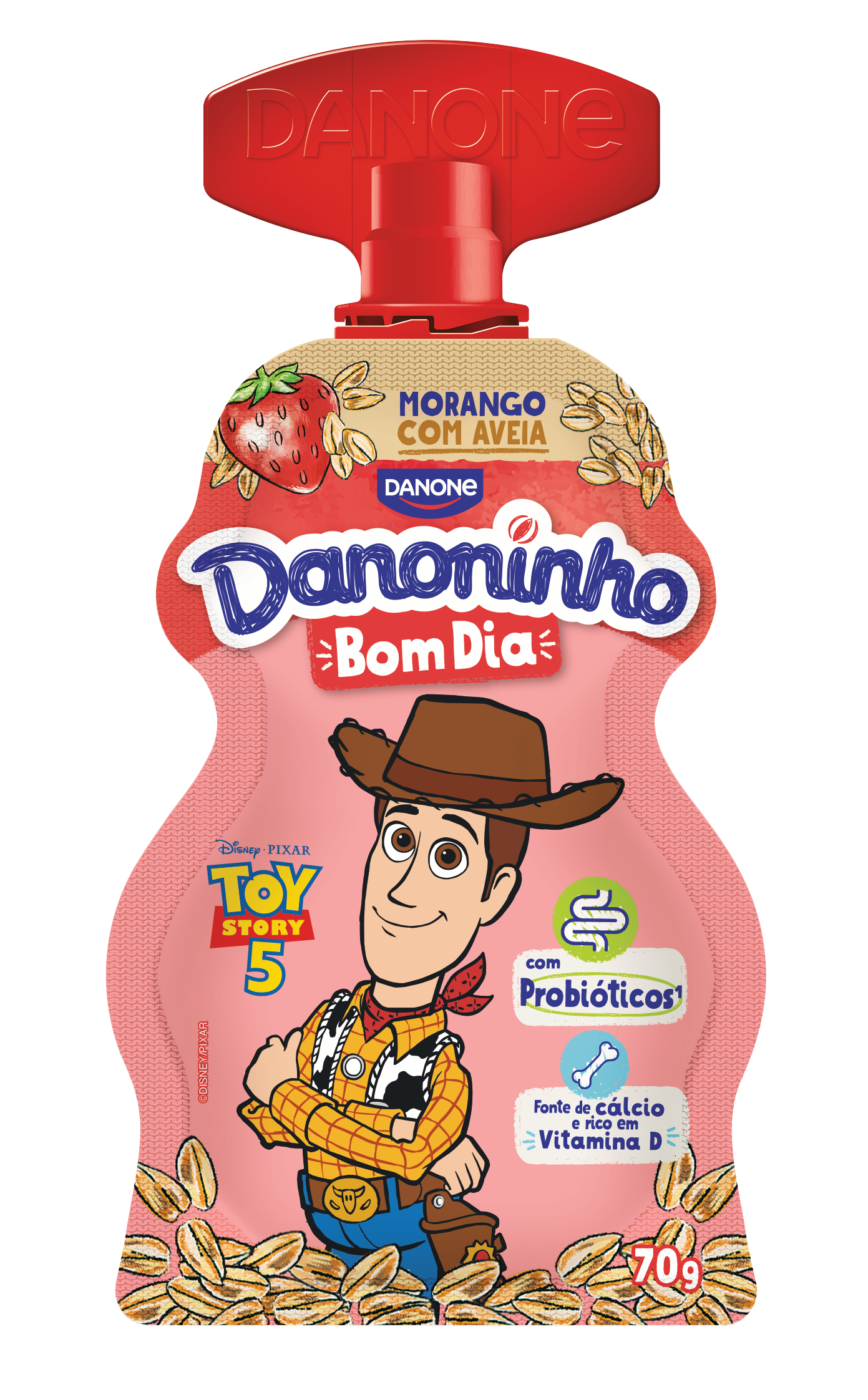 DANONINHO BOM DIA MORANGO COM AVEIA 70G