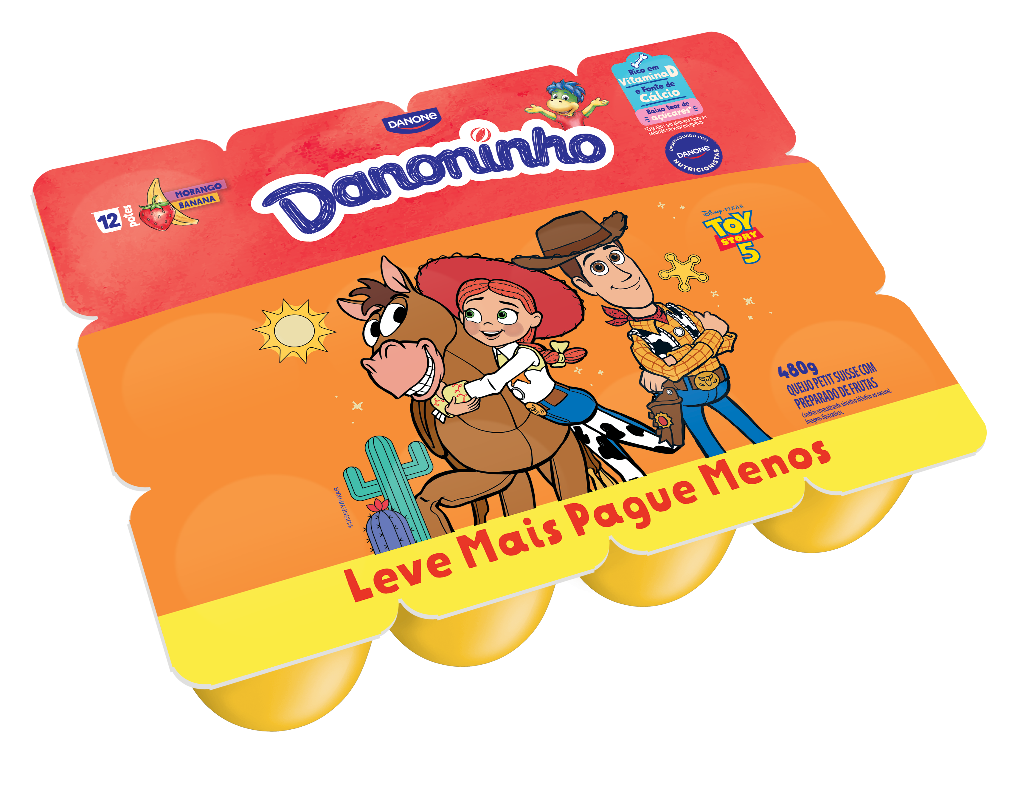DANONINHO MORANGO/BANANA 480G QJ P SUISSE