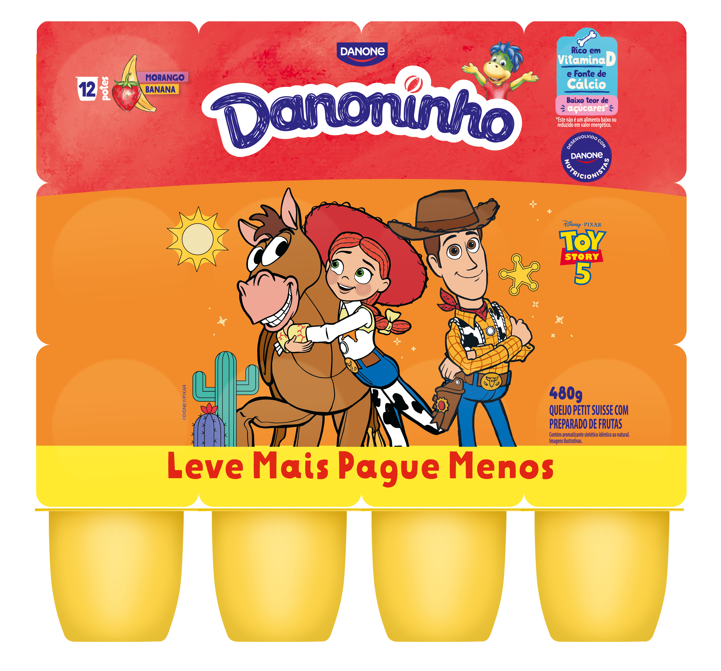 DANONINHO MORANGO/BANANA 480G QJ P SUISSE