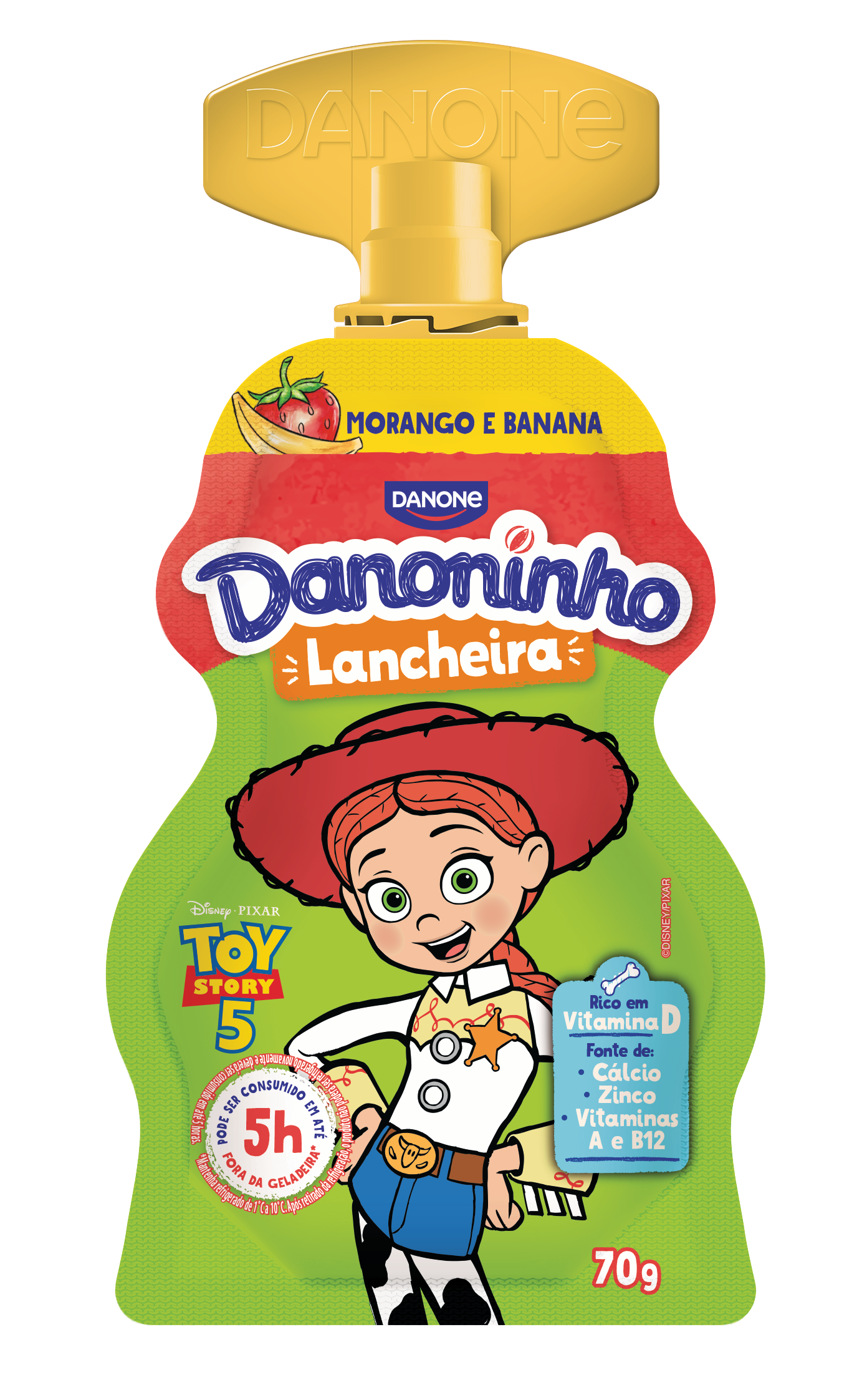 DANONINHO POUCH IOGURTE MORANGO/BANANA 70G