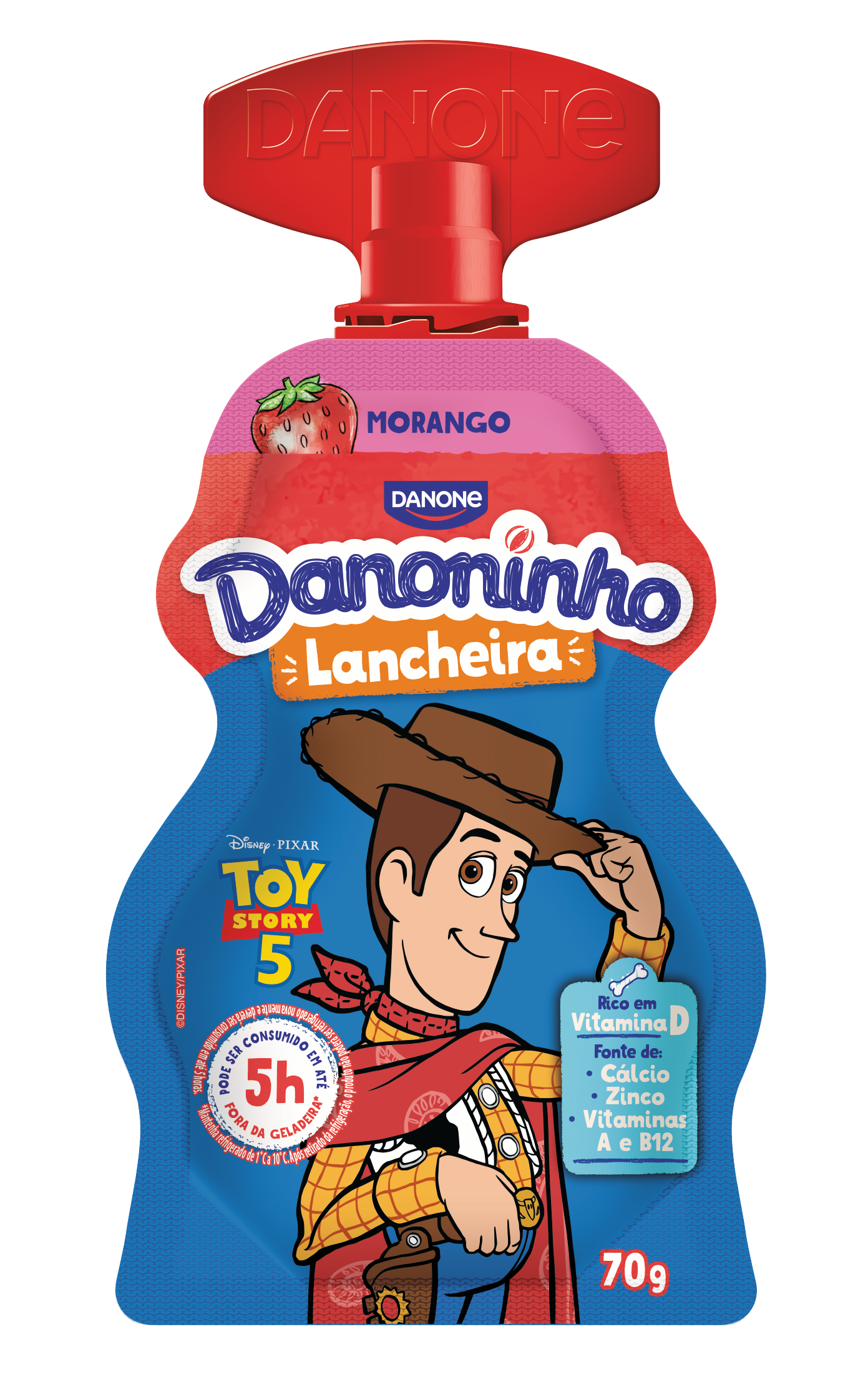 DANONINHO POUCH IOGURTE MORANGO 70G
