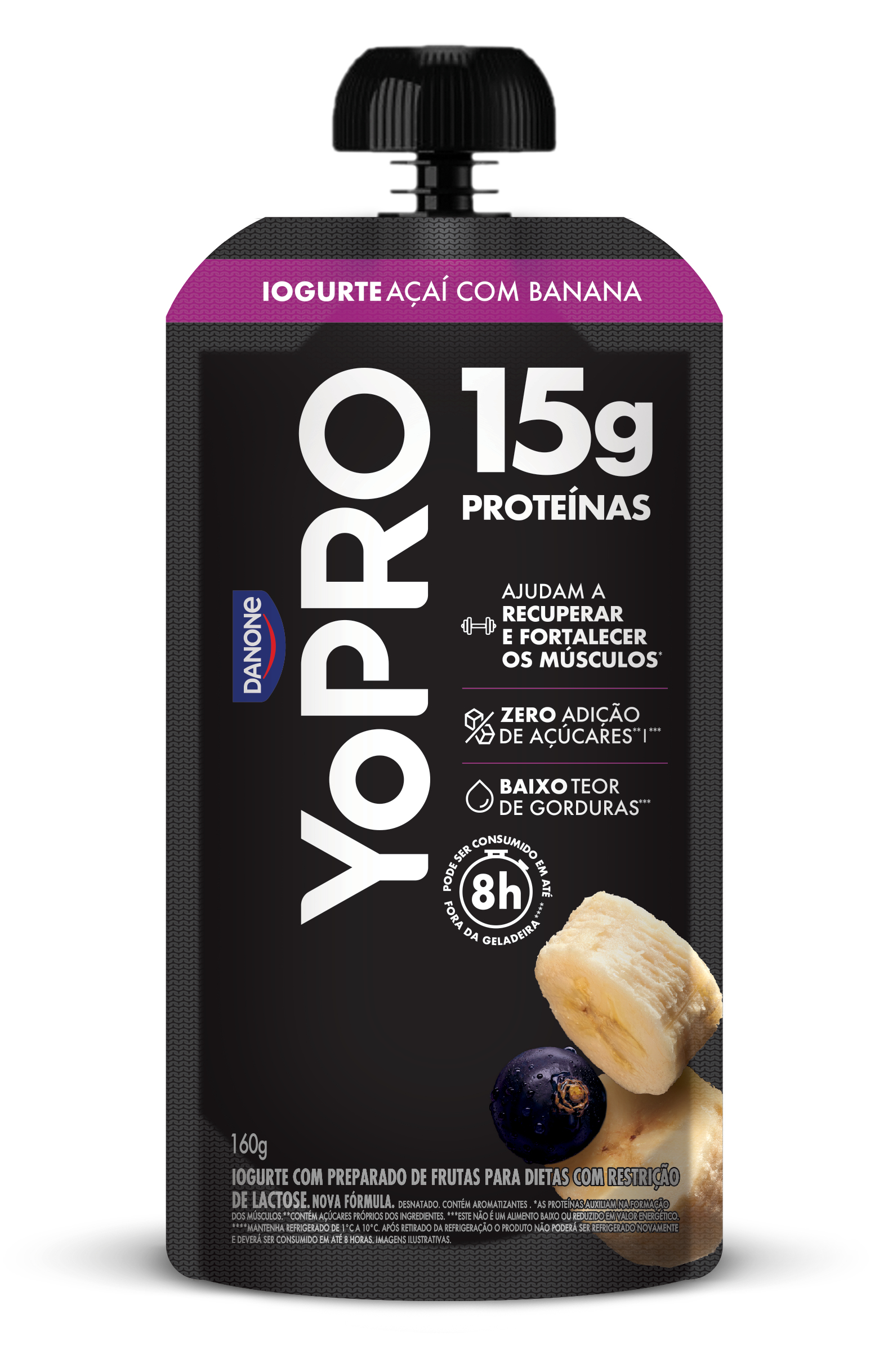 Iogurte Pouch Açai/Banana 160g