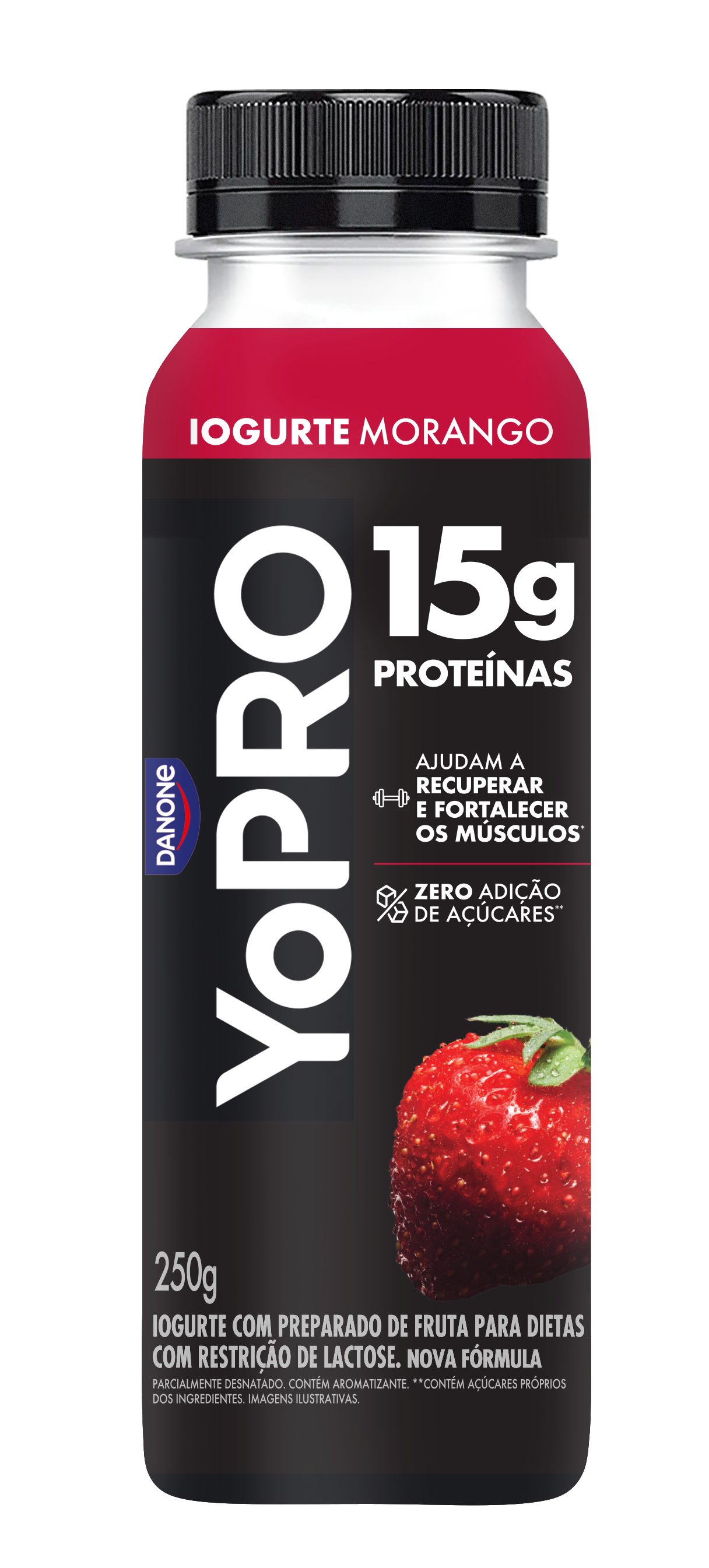 Iogurte Líquido Morango 250g 15g