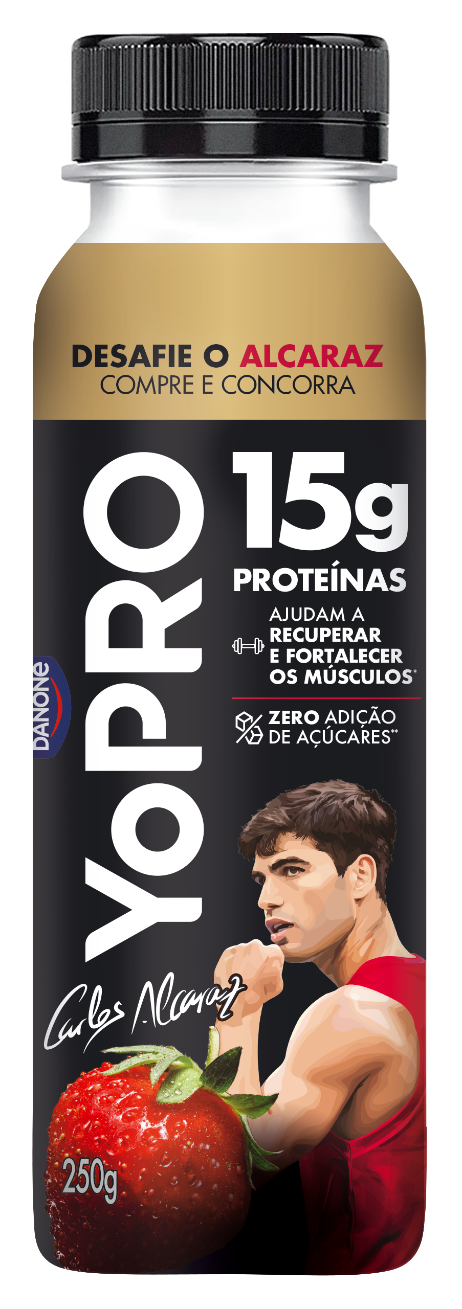 Iogurte Líquido Morango 250g 15g