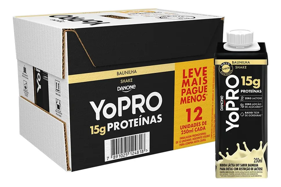 Pack Shake Baunilha 250ml - UHT