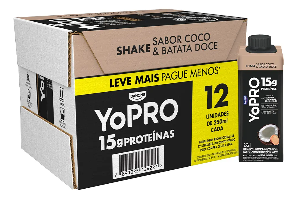 Pack Shake Coco/Batata Doce 250ml - UHT