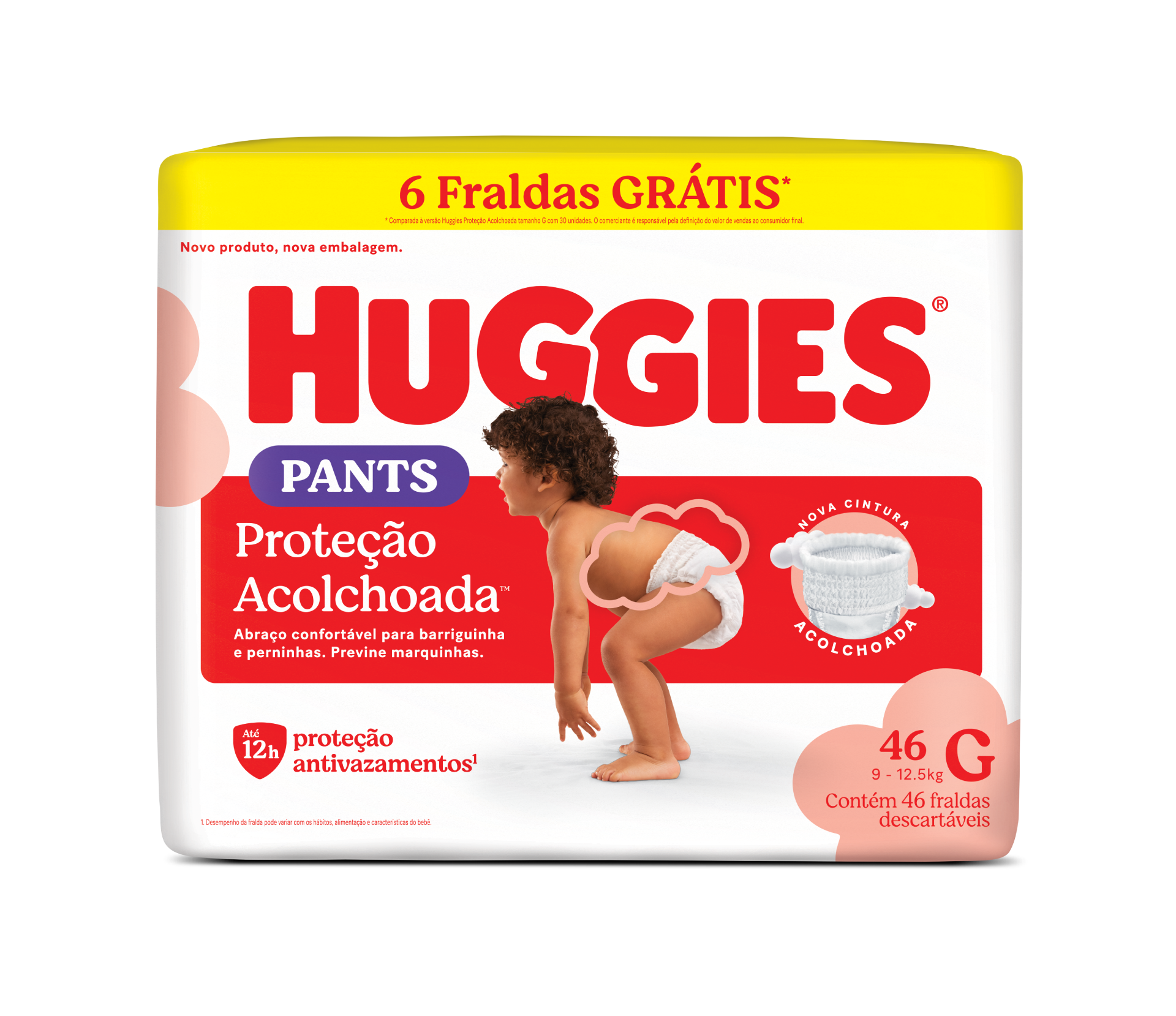 Proteção Acolchoada G - 46 fraldas
