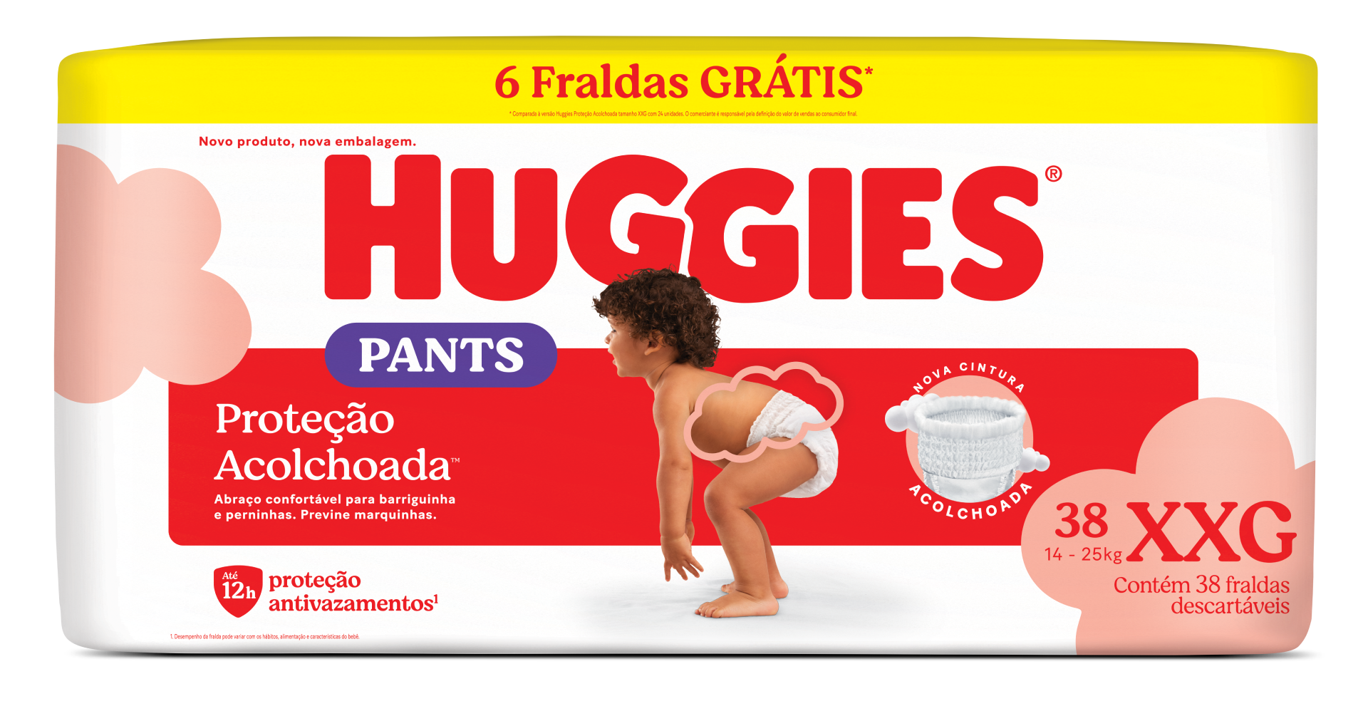 Proteção Acolchoada XXG - 38 Fraldas
